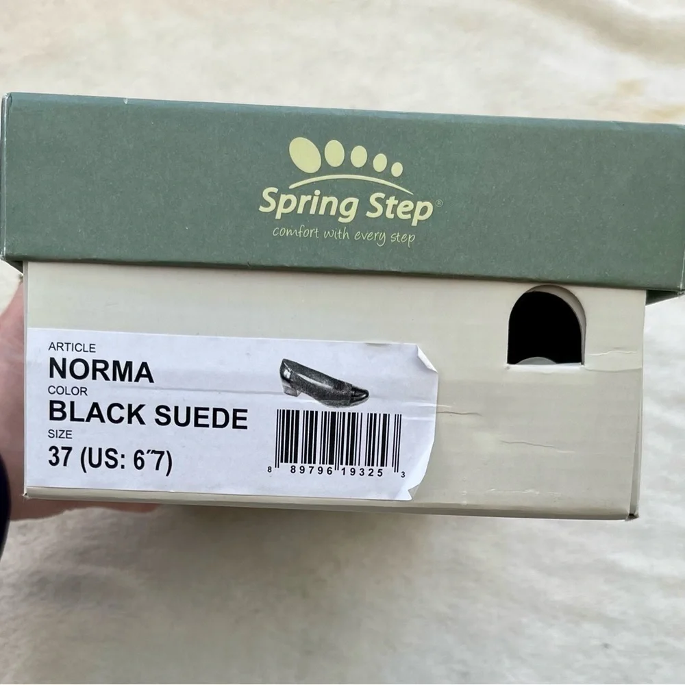 Spring Step Norma Leather Heel Shoes Size 6-7
